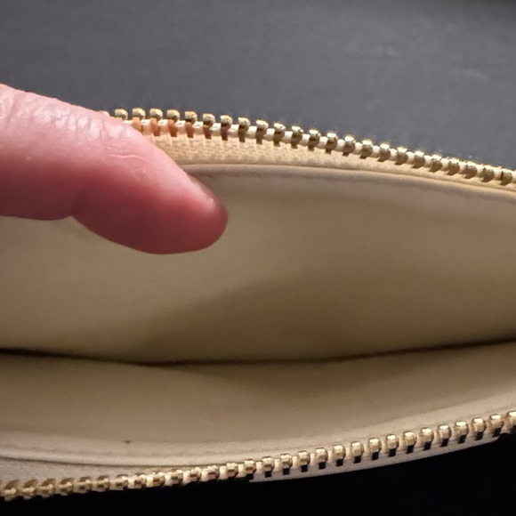 Kate Spade Polka Dot Black and Cream Dalmatian Print Pouch - Picture 3 of 5